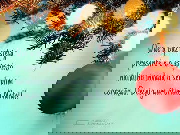 Que o Natal invada o seu coração