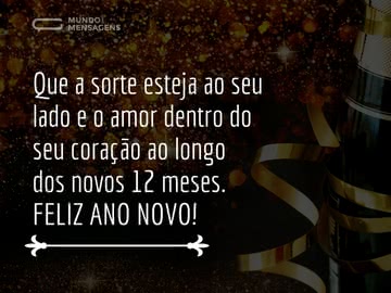 Que o Novo Ano seja belo