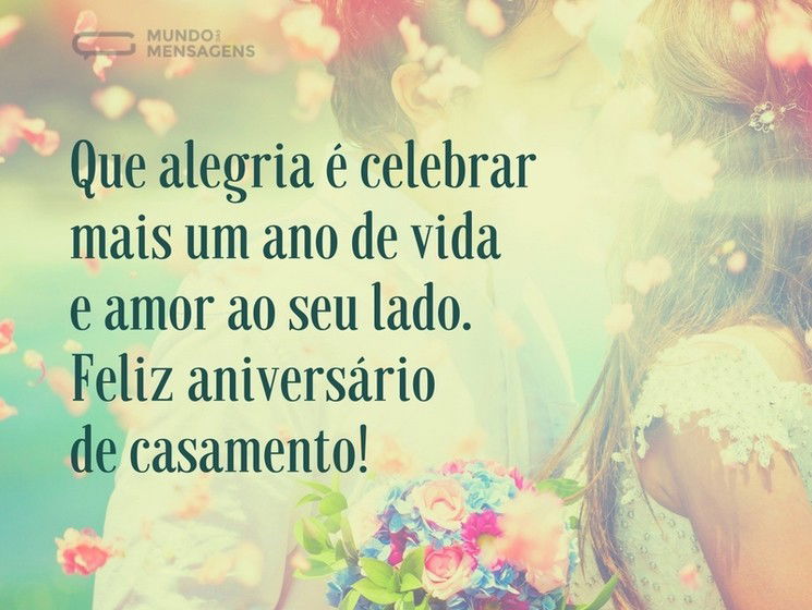 2 Anos de Casados - Mensagens de Aniversário