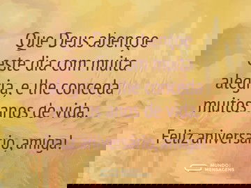 Desejos de um dia abençoado