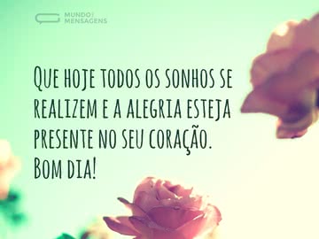 Sonhos e alegria em um dia lindo