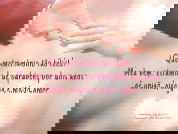 Que matrimônio feliz em dois anos