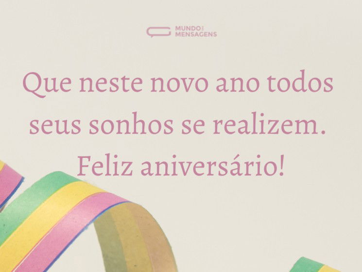 Os sonhos vão se realizar