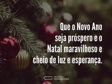 Um Natal de Luz e um Ano Novo Próspero