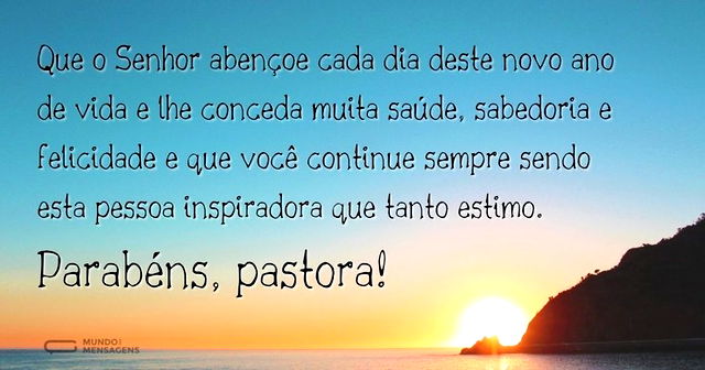 Que o Senhor abençoe o seu dia, pastora