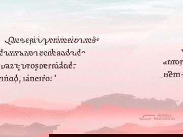 Que janeiro nos traga o melhor