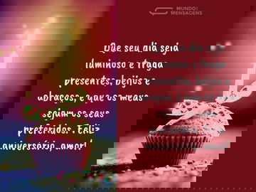 Beijos e abraços para meu amor