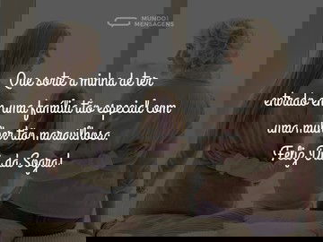 A sorte de tê-la como sogra