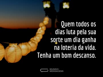 Tenha um bom descanso