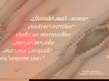 Meu coração é seu, mãe