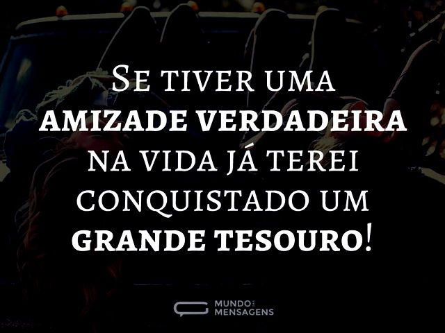 O tesouro de uma amizade