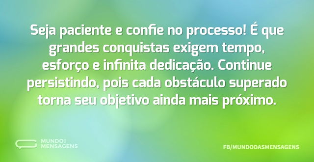 Confie no processo