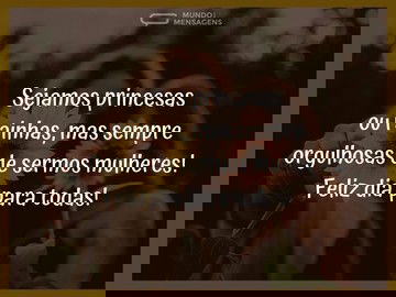 Um dia feliz para nós, mulheres