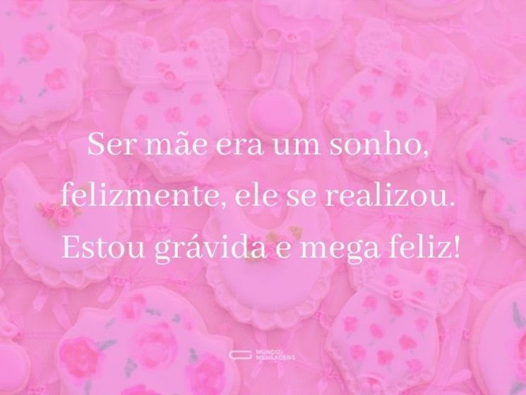 Grávida e mega feliz