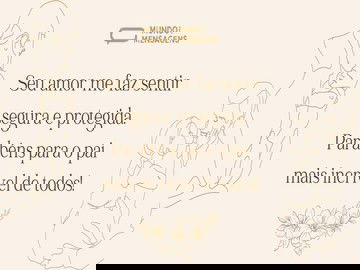 Filha parabeniza pai aniversariante 