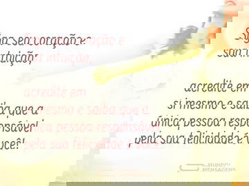 Só você pode se fazer feliz