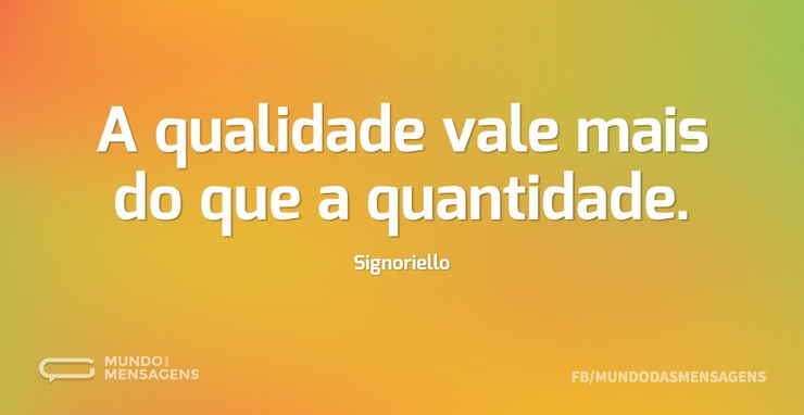 Como o  Mudou de Quantidade pra Qualidade 