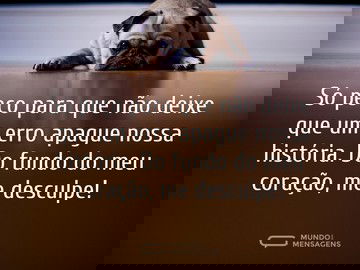 Um momento não define uma história, desculpe