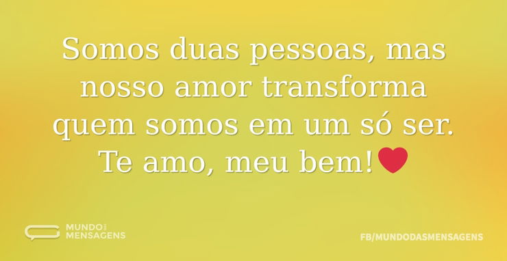 Somos duas pessoas, mas nosso amor trans - Mundo das Mensagens