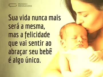 A felicidade única da chegada de um bebê