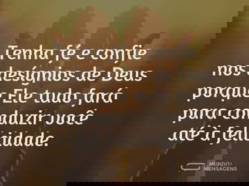 Fé nos Desígnios de Deus