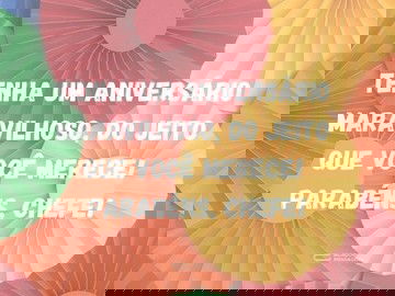 Um aniversário do jeito que meu chefe merece