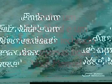 Feliz Natal, você merece!
