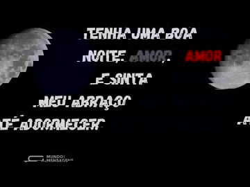 O meu abraço até você adormecer