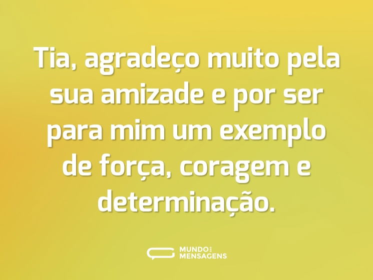 Tia, agradeço muito pela sua amizade e por ser para mim um exemplo de força, coragem e determinação.