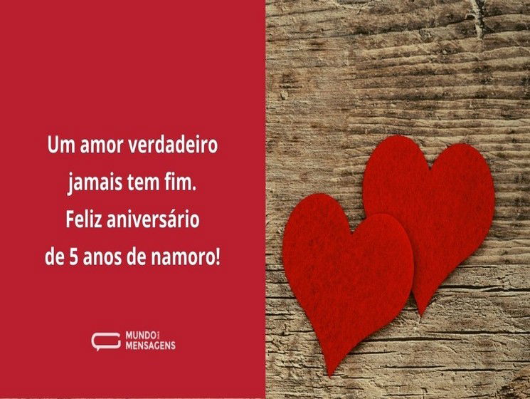 Um amor verdadeiro jamais tem fim 