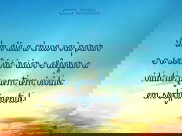 Sol radiante para quem tem sofrido