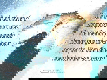 Bom dia de guarda-chuva