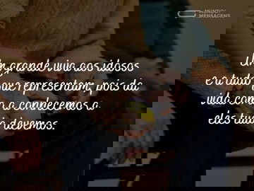 Um grande viva aos idosos 