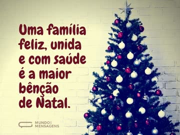 A maior bênção de Natal