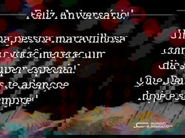 Você merece um aniversário especial