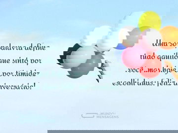 Uma palavra secreta de parabéns