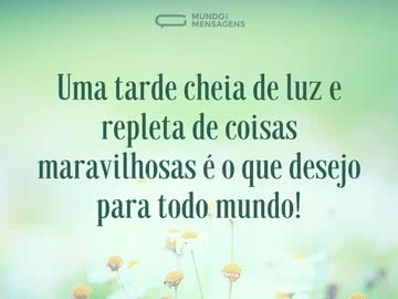 Uma Tarde Cheia de Luz