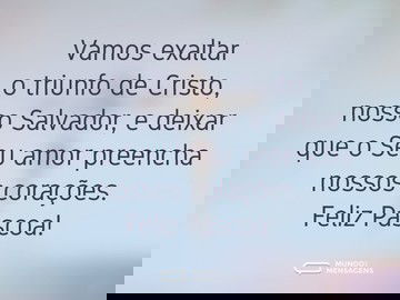 Uma Páscoa com amor nos corações