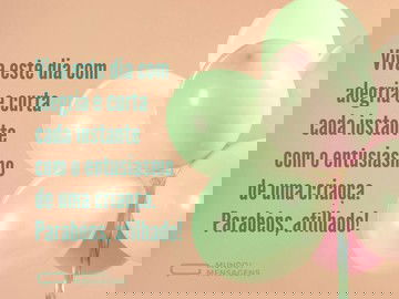 Entusiasmo de criança no coração do meu afilhado