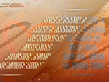 A alegria dos meus dias