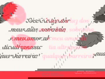 Sobrinha e luz do meu dia