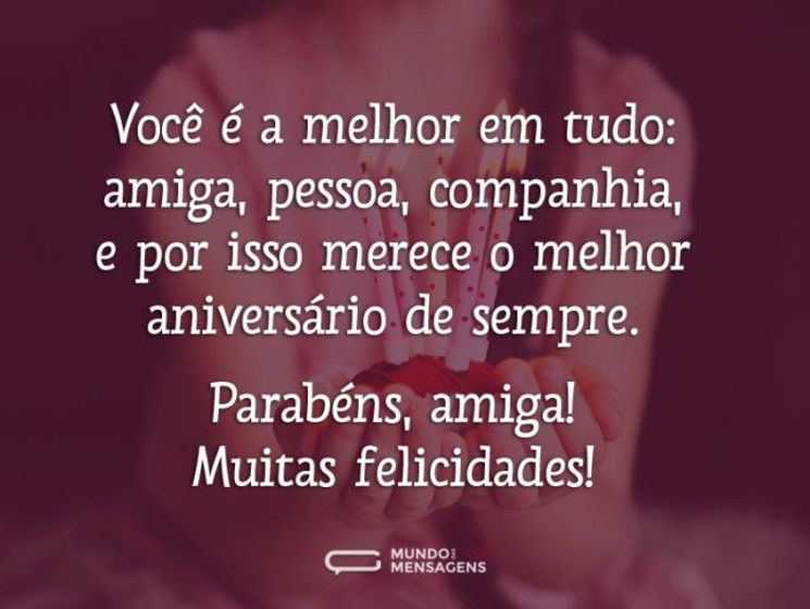 Featured image of post Frases De Feliz Aniversario Para Amiga Especial Voc muito especial para mim e por isso eu quero muito que seja feliz hoje e sempre