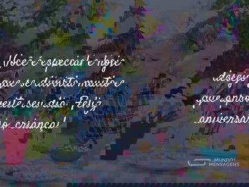 Um aniversário de criança