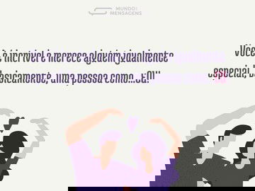Você merece uma pessoa como eu