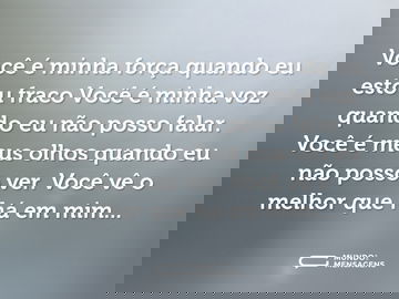 Você É Minha Força