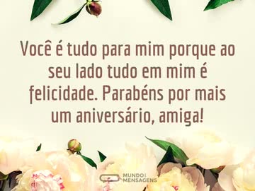 A felicidade ao lado da minha amiga