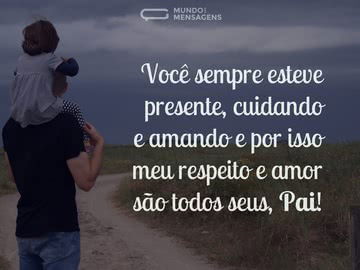 Respeito e amor, pai