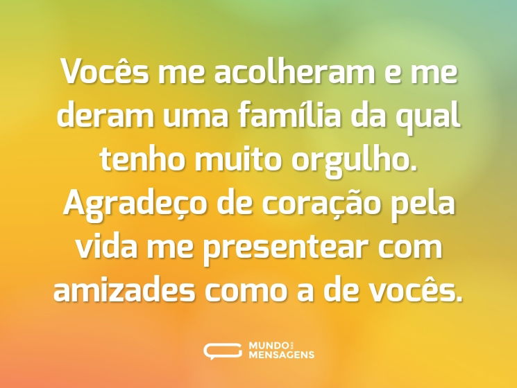 Vocês me acolheram e me deram uma família da qual tenho muito orgulho. Agradeço de coração pela vida me presentear com amizades como a de vocês.