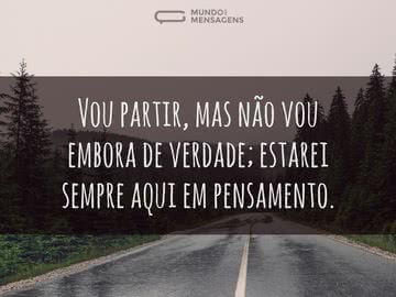 Vou Partir mas Jamais Irei Embora